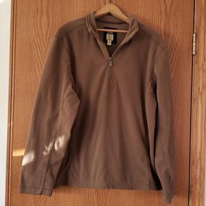 Very Nice GH Bass Heritage Collection Quarter Zip Fleece Pullover Jacket Sz M